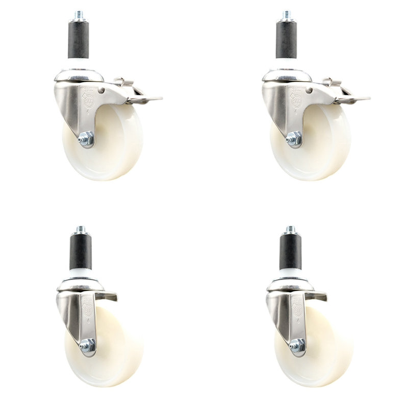 Swivel Stem Caster, 4" H x 4" W