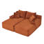 Chaise longue double compressible avec porte-gobelets-728933185-728933187