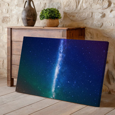 Toile, "Une scène cosmique époustouflante", art mural rempli de ciel nocturne rempli d'innombrables étoiles mettant en vedette une riche tapisserie de couleurs
