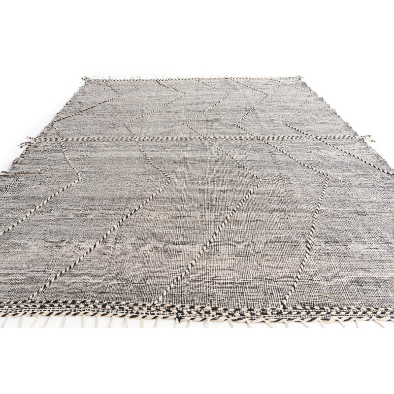 Tapis noir et blanc Julian