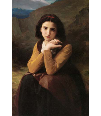 « mignon » par william bouguereau-impression non encadrée