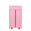 2 tiroirs et 1 armoire rose pour le rangement de l'équipement de salon de beauté