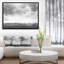 «Rapeseed Garden in Black and White», impression sur toile tendue-26692035