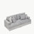 79.3'' Modern Corduroy Upholstered 3-Seater Sofa with 4 Throw Pillows-1523357908-1531629127