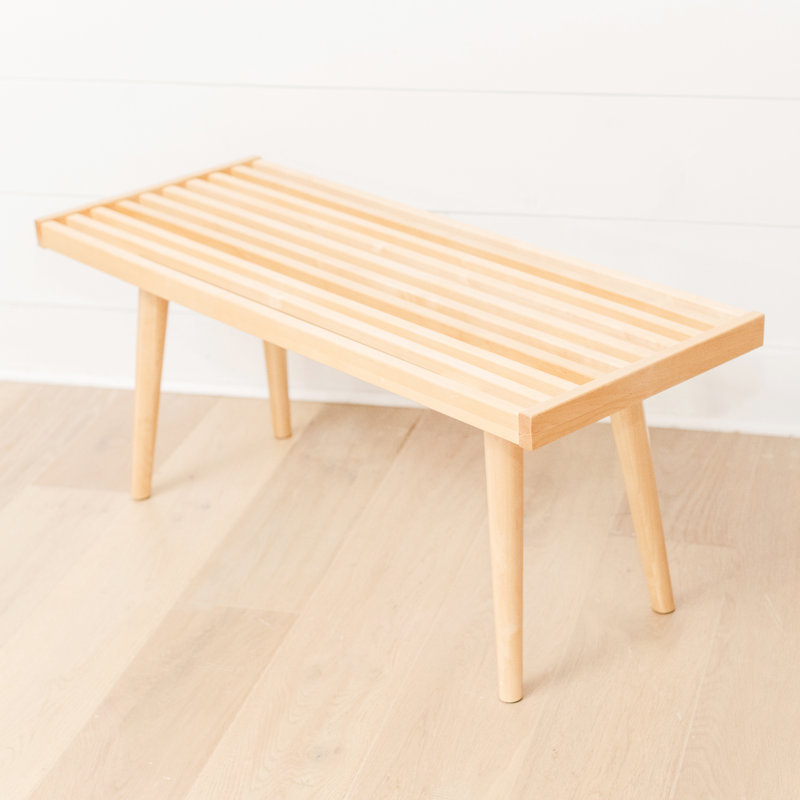 Banc en bois Wilhoit, Naturel