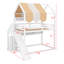 Lit House avec auvent-242577254