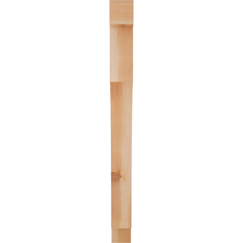 Support Westlake Block, Cèdre rouge de l'Ouest (lisse), H 46 po x l 3,5 po x P 34 po