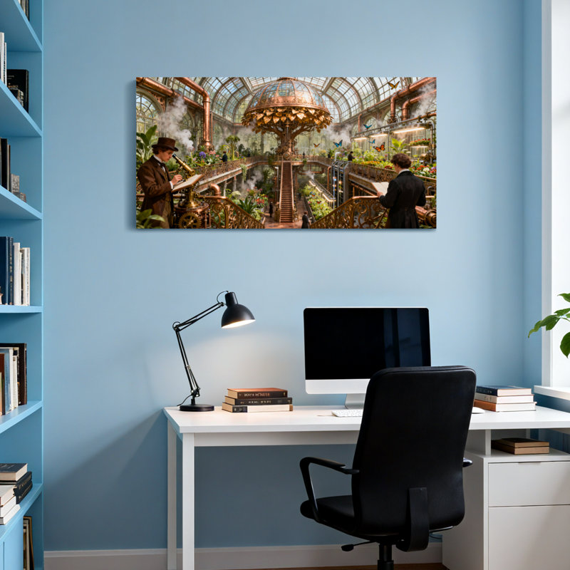 Art de scène de jardin fantastique et science-fiction Steampunk, H 20 po x l 40 po