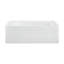 Baignoire Concorde 60 po x 32 po en acrylique blanc lustré, encastrée, intégrée, vidange à droite, à tablier-57944769
