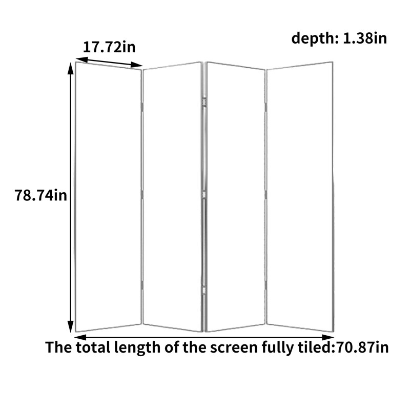 Tanguay, 78.74" H x 70.87" W x 1.38" D