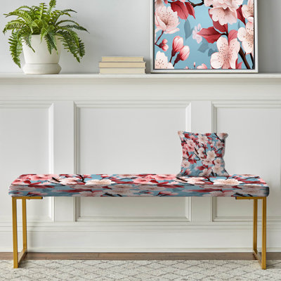 Banc oriental rembourré or