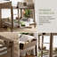 Structure de lit superposé grand lit, avec échelle, garde-corps et tablettes de rangement, structure en bois, conception modulaire, teinte de bois rétro-1790642897-1790642909
