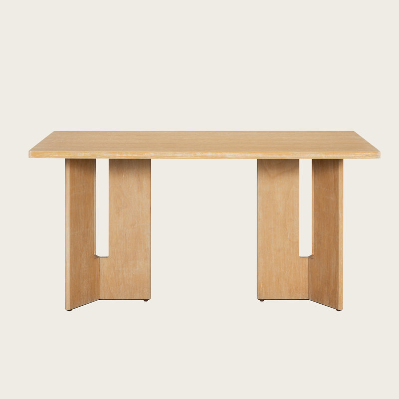 60" Rectangular Kitchen & Dining Room Table, Natural