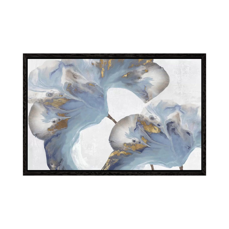 Space Inside II by Eva Watts - Painting on Canvas, 45.72cm H x 66.04cm W x 3.81cm D, Black Framed