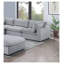 Ensemble de canapé modulaire en velours côtelé 6 pièces gris foncé 3 pièces d'angle 2 x fauteuil sans accoudoirs 1 x repose-pieds