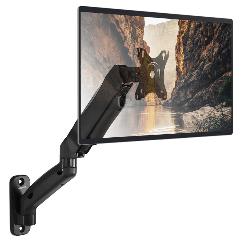 Mount-It! Single Monitor Wall Mount Arm for monitors up to 32"