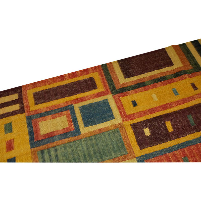 Wool Patchwork Area Rug