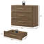Table de chevet 3 tiroirs Cesiro Accent-114293012-116376264