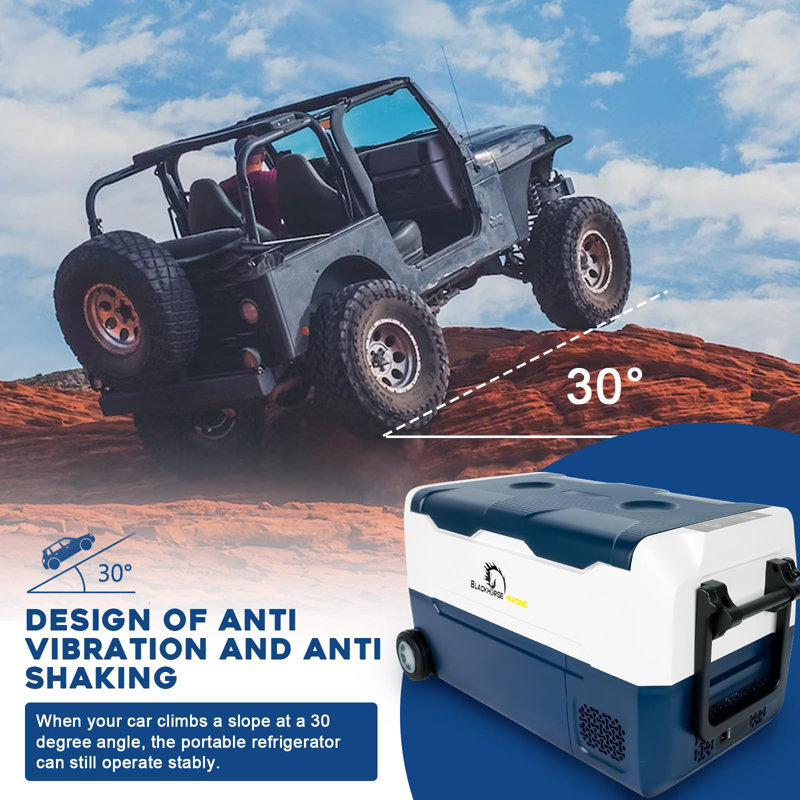 CAYNEL 38 Quarts Car Freezer Portable Refrigerator With WIFI APP Control