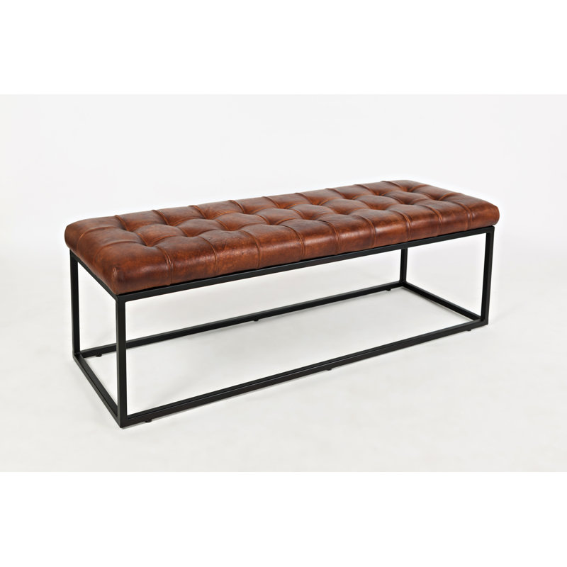 Kellner Upholstered Bench, Saddle