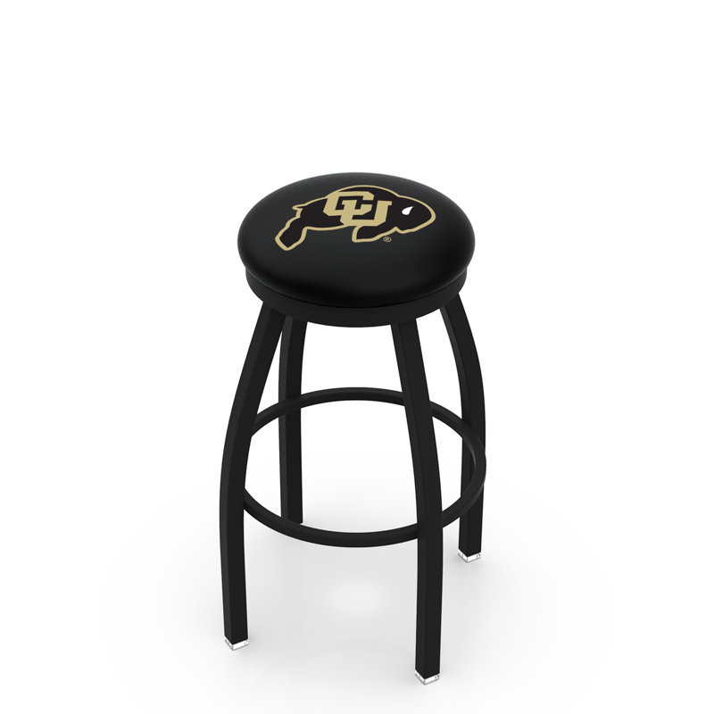 Tabouret de bar pivotant de 30 po NCAA, Ride noire, Université du Colorado