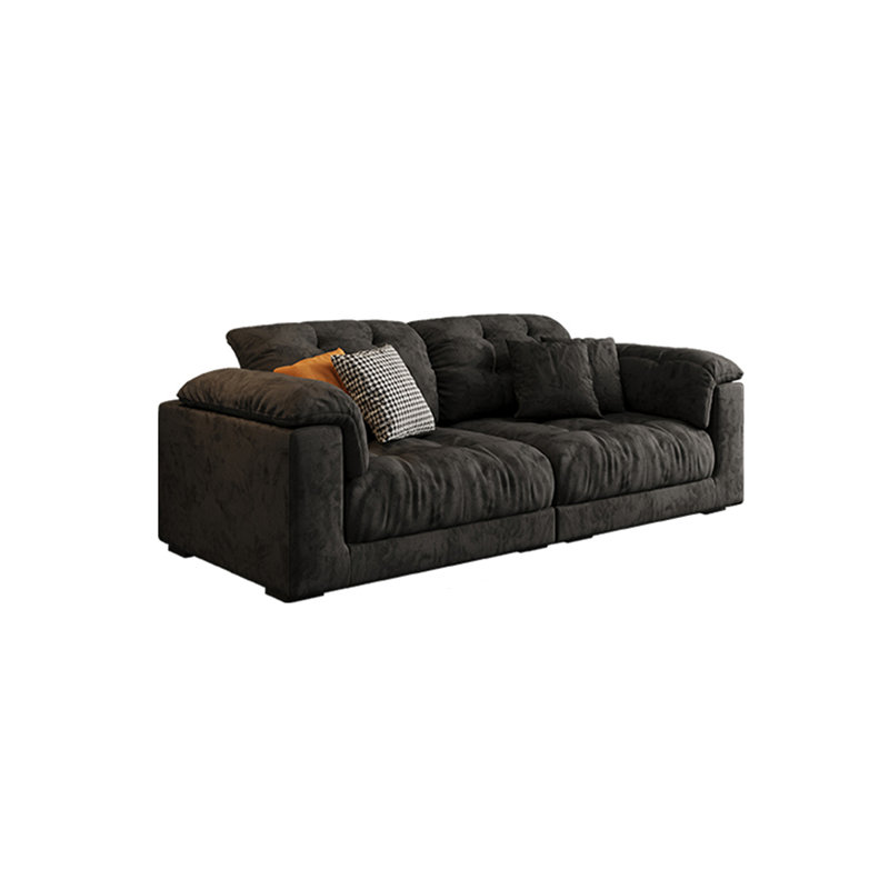 Canapé simple en flanelle décontractée, H 29,92 po x l 86,61 po x P 39,37 po