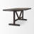 94" Dark Brown Solid Wood Trestle Base Oval Dining Table