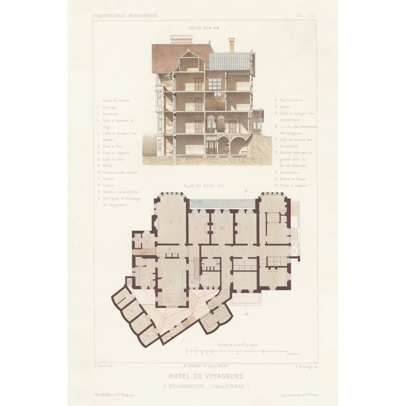 Habitations Modernes VI by Karen Deans - Wrapped Canvas Print, 46cm H x 30cm W 