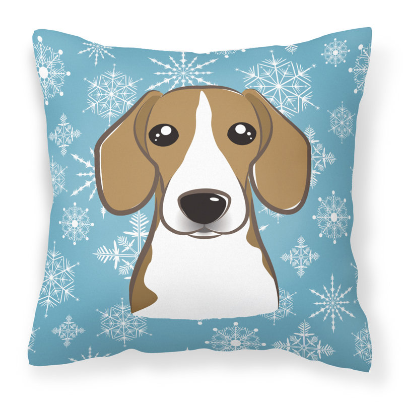  Coussin 14 "Snowflake Beagle