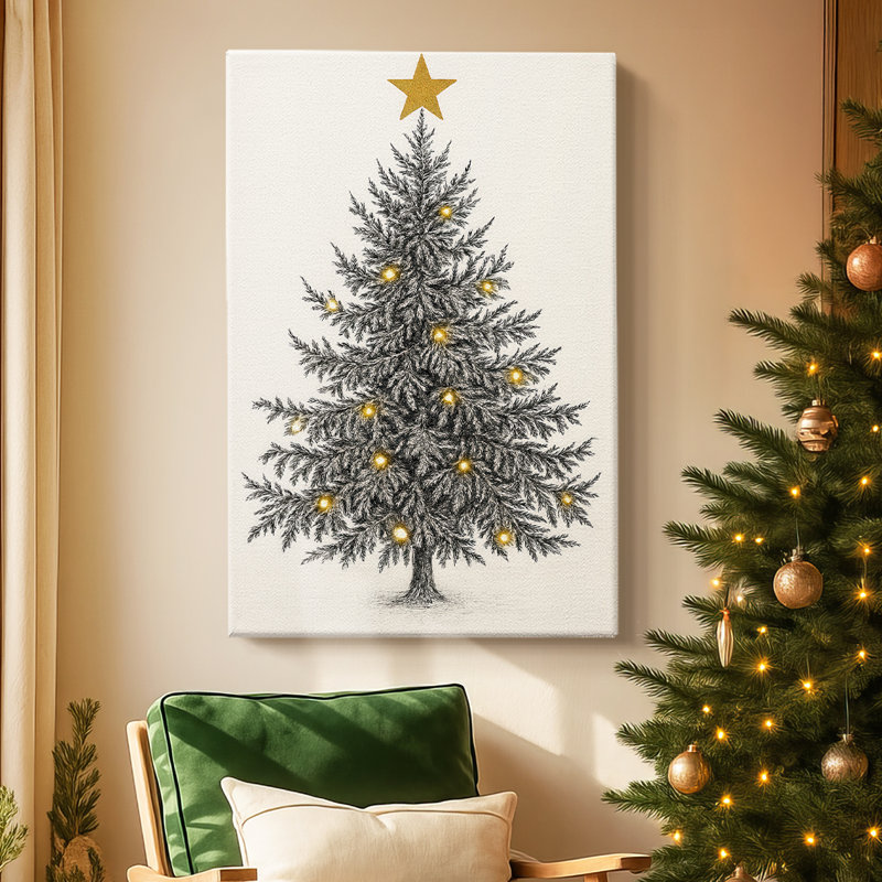 Toile tendue sur toile Snowige Whisper-Premium, H 36 po x l 24 po