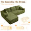  Aucun assemblage de canapé modulaire rembourré avec coussins 4 pièces Cloud-462008456-462008461
