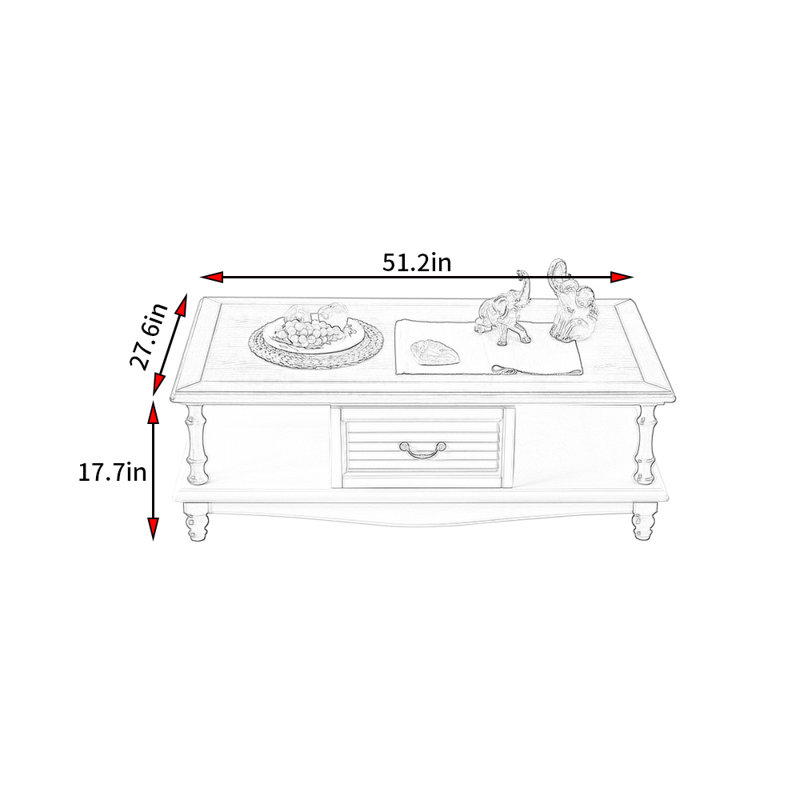 Table basse American Country