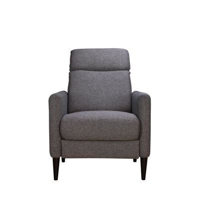 Molton Pushback Recliner Chair In Carbon Black For Ultimate Comfort And Modern Style