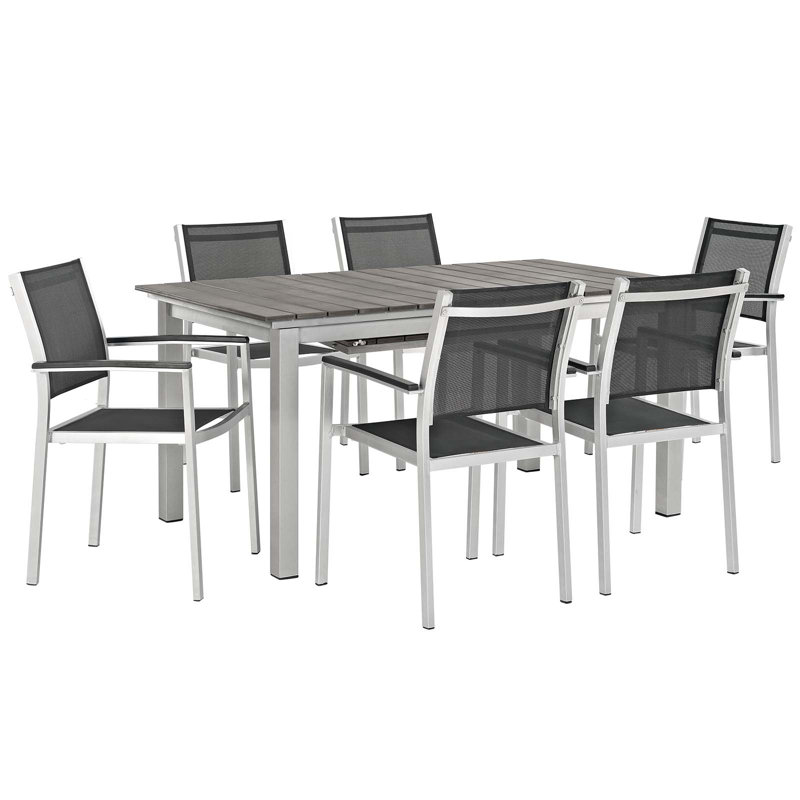 Ensemble repas d'extérieur 7 pièces Shore