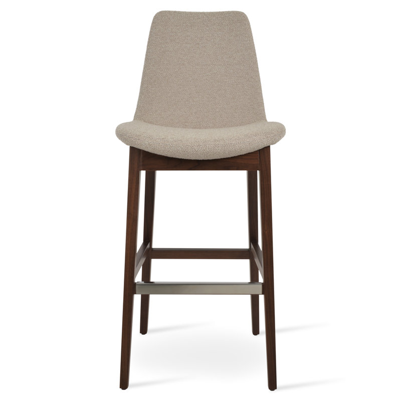 Eiffel Stool Fabric, Counter Stool (24" Seat Height), Walnut