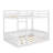 Full Over Full Wooden Bunk Bed With A Ladder And Protective Rails-394986012