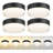 4 Pack 6 Inch LED Dimmable Flush Mount Milky White Glass Shade 5 Colors Temperatures Switch-1086054502