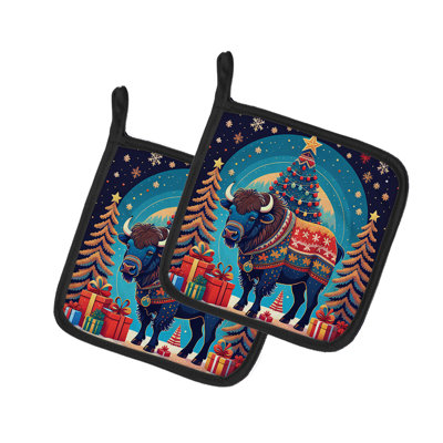 Paire de poignées Buffalo Christmas
