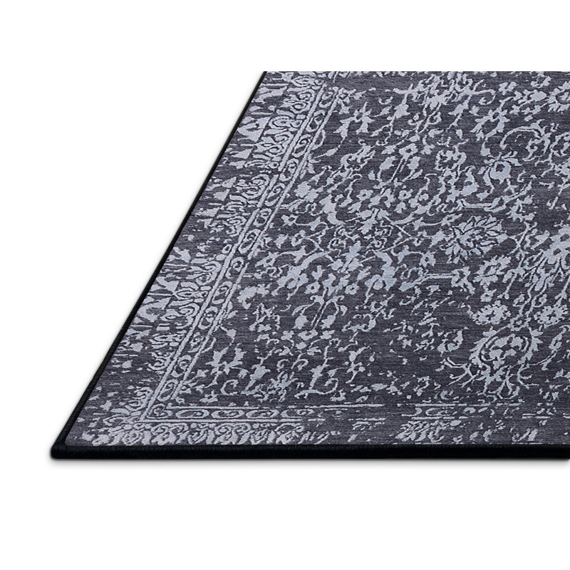 Tapis oriental blanc / gris foncé, Rectangle 2 pi x 3 pi