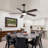 52 Inch Classics Ceiling Fan With Led Light 6 Speed Wind 5 Blades Remote Control DC Motor For Indoor-422728980