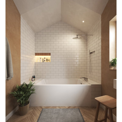 Grayley 60'' x 32'' Soaking Acrylic Bathtub