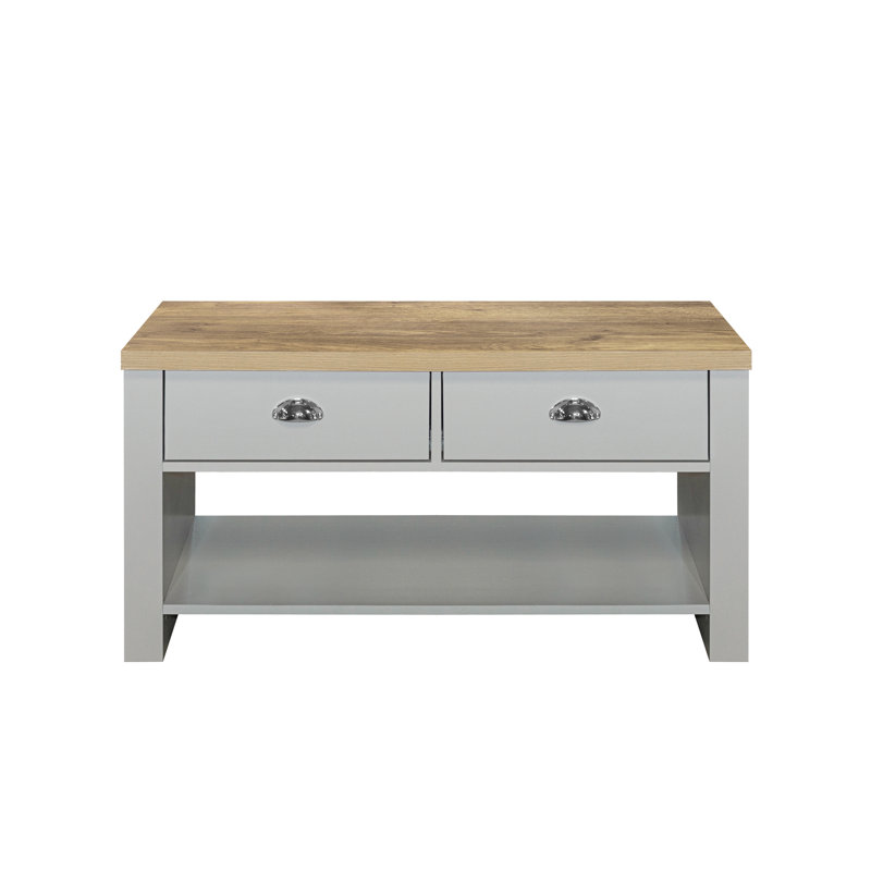 Highgate Sled Coffee Table with Storage, Grey