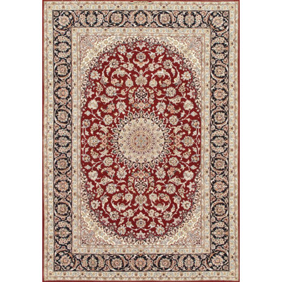 Azerbaijan Hand Knotted Wool Oriental Area Rug in Red/Beige/Navy