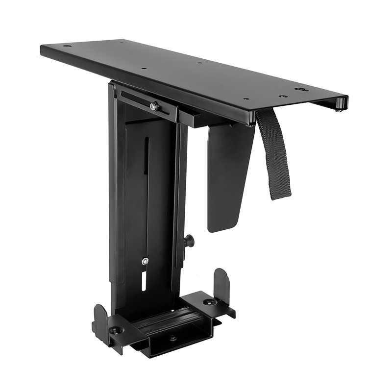 Montez-le! Support de bureau anti-vol pour ordinateur, support d'ordinateur réglable sous le bureau avec rail coulissant
