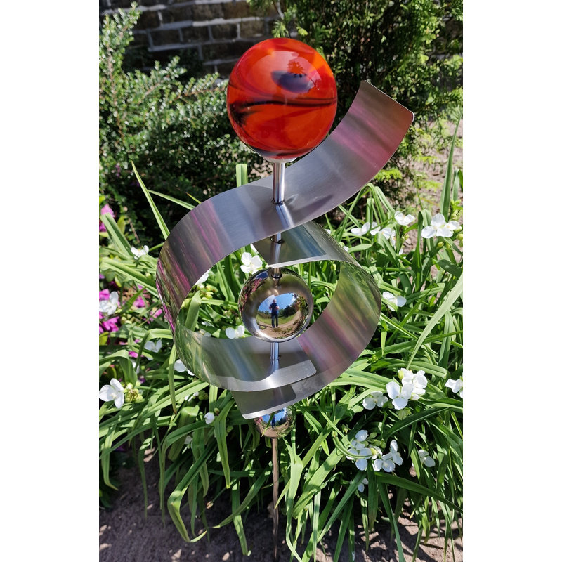 Rockcale Metal Abstract Gazing Ball
