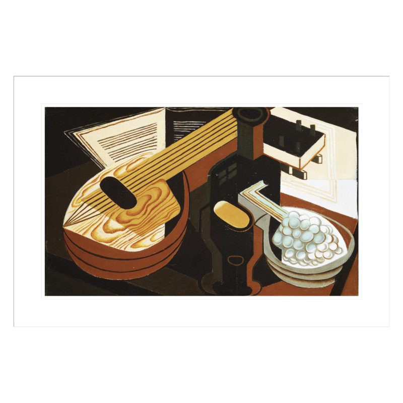 La mandoline par Juan Gris, H 20,34 po x l 29,5 po