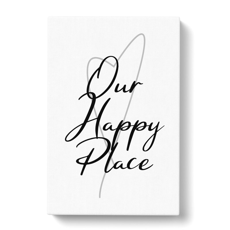 Our Happy Place - Wrapped Canvas Print, 50cm H x 35cm W x 3cm D