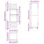 Vidaxl Oven Cabinet Kitchen Cabinet Oven Unit Oven Base Unit Engineered Wood