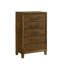 Ensemble de chambre avec très grand lit en bois 4 pièces Ballard, brun-533382008