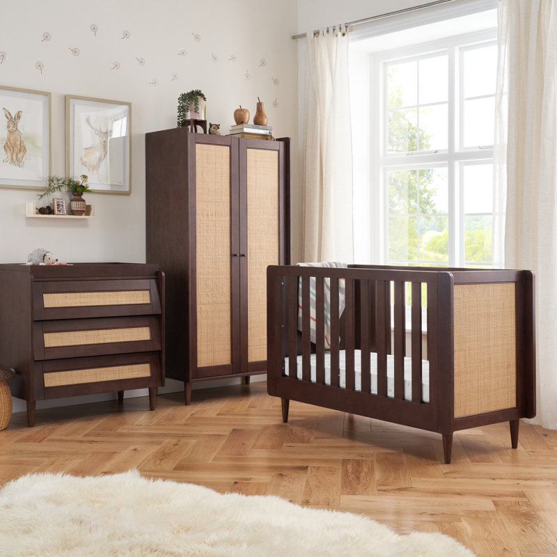 Tutti Bambini Japandi Mini 3pc Room Set, Warm Walnut
